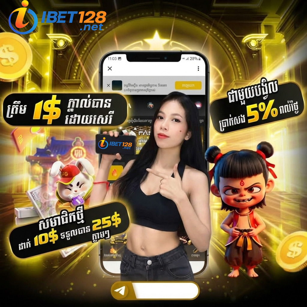 ibet123 - ដាក់ ១០$ ទទួលបាន ២៥$ ភ្លាមៗ និងភ្នាល់ដោយសេរីត្រឹម ១$